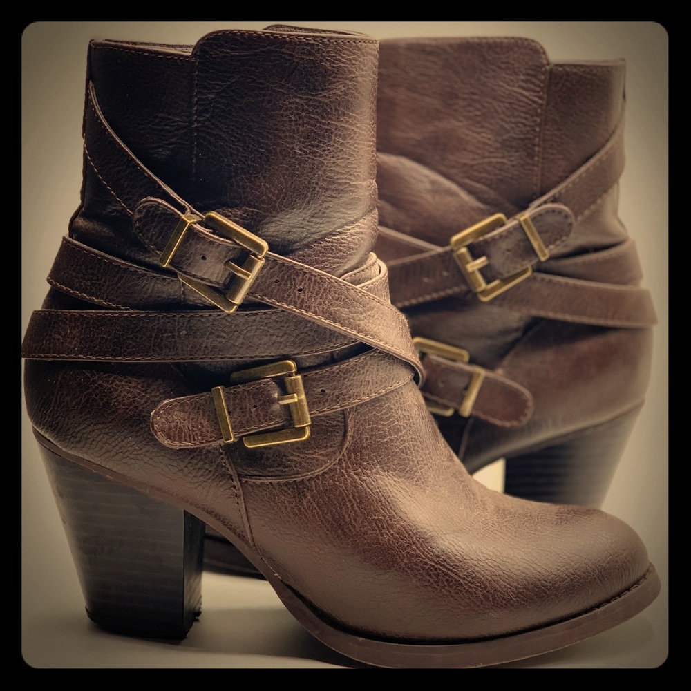 Brown booties